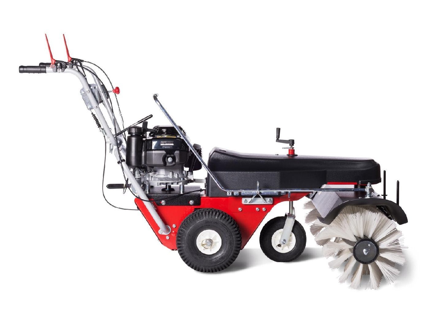 4F Schmutz- und Schneekehrmaschine Limpar 122 B&S E-Start mit Winterkehrbürstensatz – Bild 4