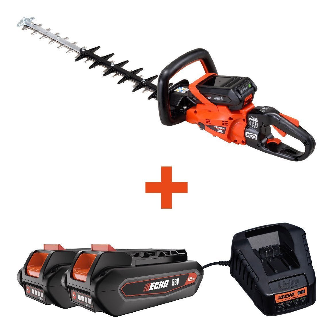 ECHO Akku Heckenschere DHC-2200R Set -inkl. 2x 2,5Ah Akku und Schnellladegerät