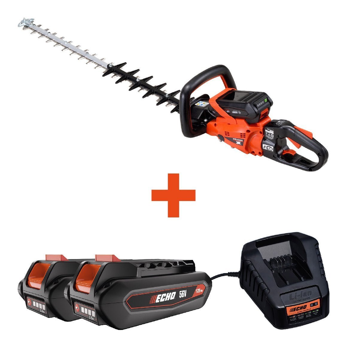 ECHO Akku Heckenschere DHC-2800R Set inkl. 2x 2,5Ah Akku & Schnellladegerät