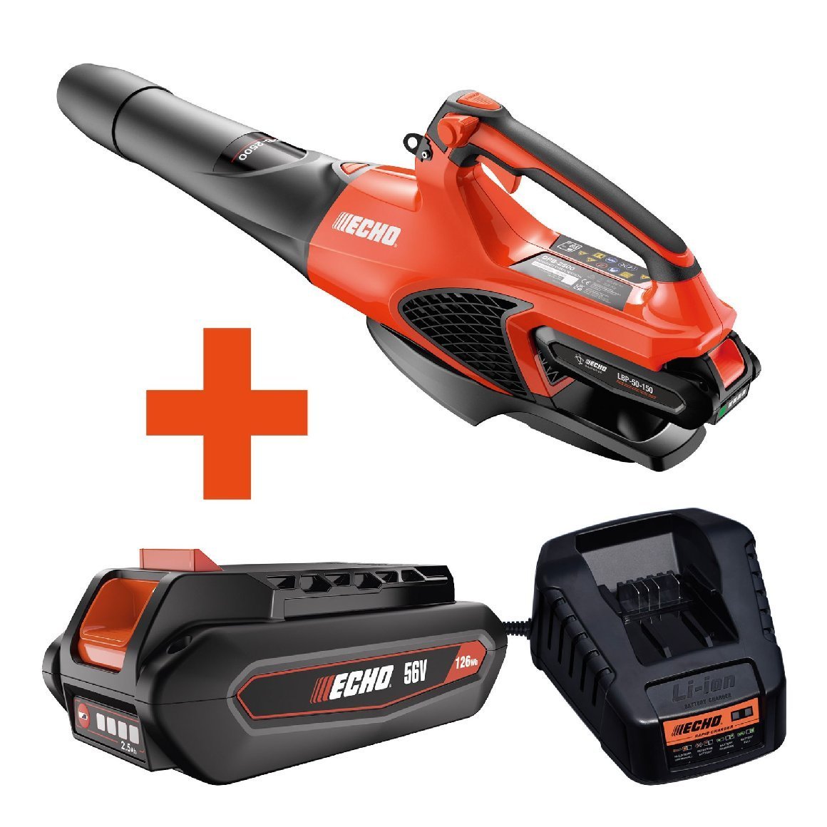 ECHO Akku-Laubbläser DPB-2500 Set inkl. 1x 2,5Ah Akku und Schnellladegerät