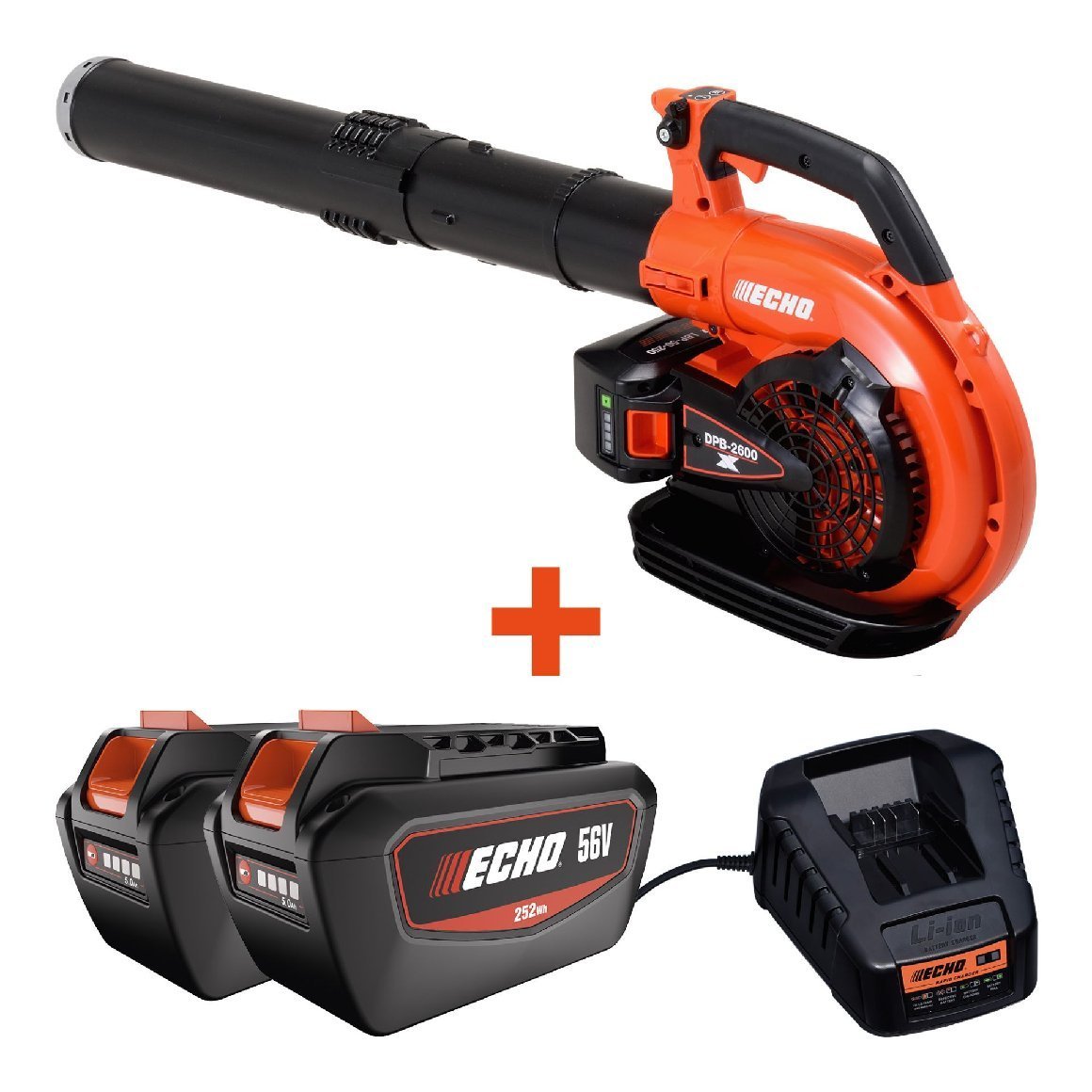 ECHO Akku-Laubbläser DPB-2600 Set -inkl. 2x 5Ah Akku und Schnellladegerät