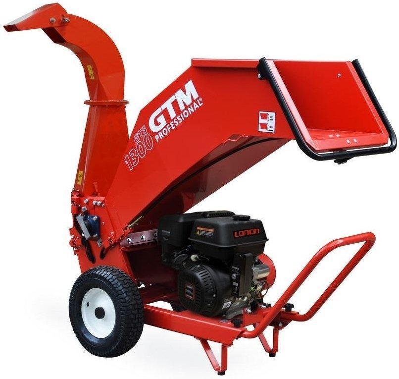 GTM Professional Benzin-Häcksler GTS1300CETO - mit E-Start und drehbarem Auswurf