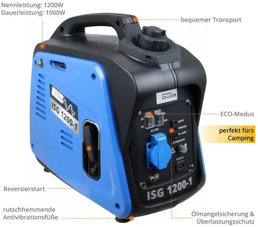 Güde Inverter-Stromerzeuger ISG 1200-1 – Bild 2