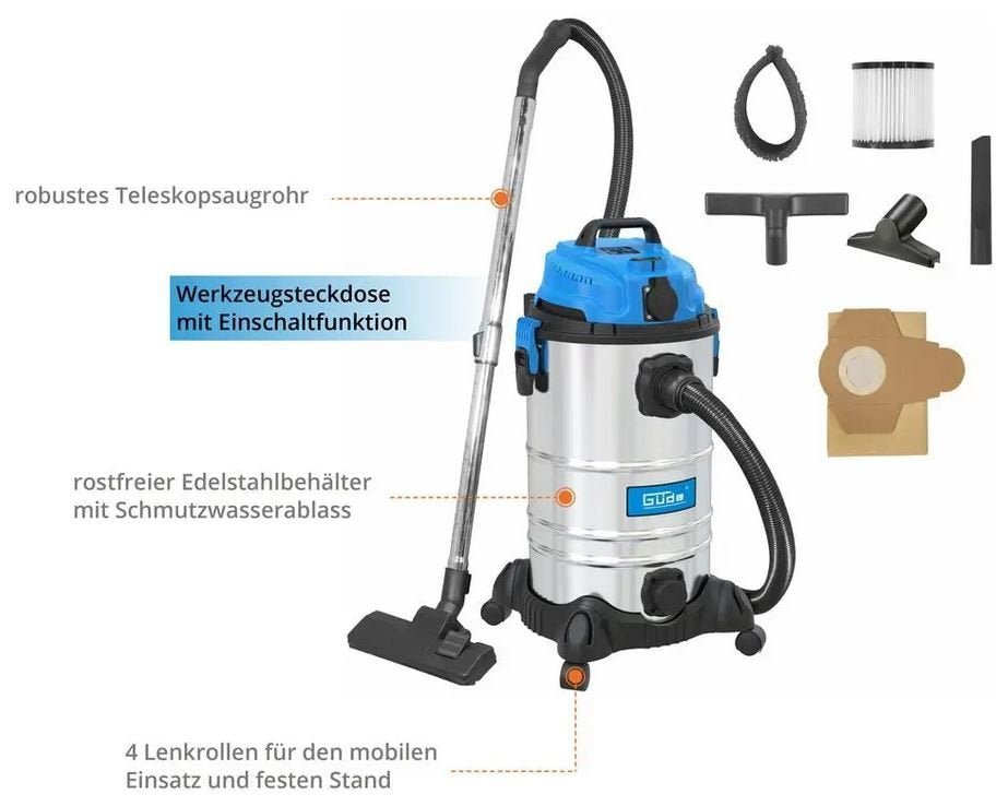 Güde Nass- und Trockensauger GNTS 30L – Bild 2