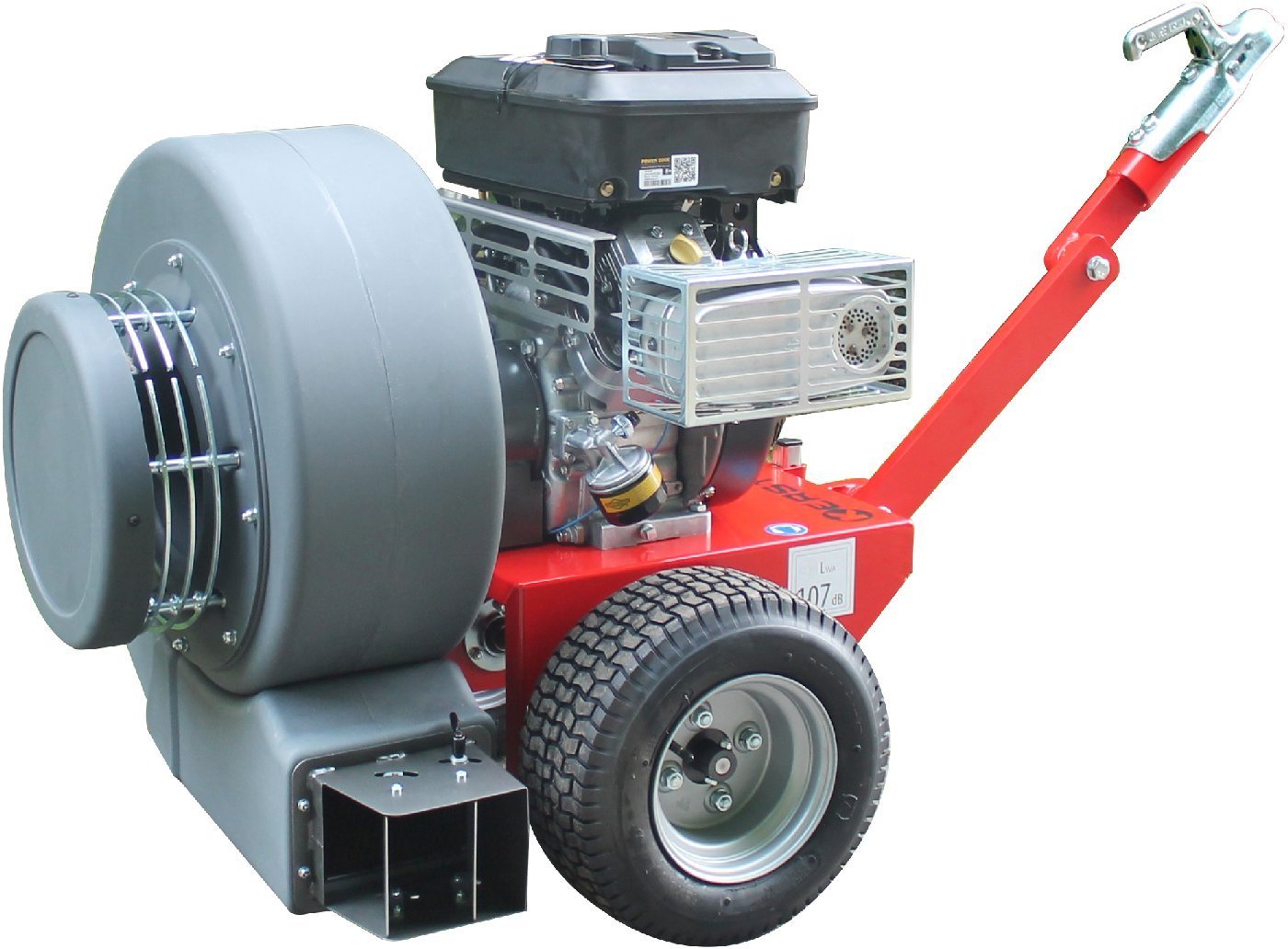 Kersten Angehängtes Laubblasgerät auf Fahrgestell Vento Max S1434 - auf Fahrgestell mit Kugelkopf Anhängung