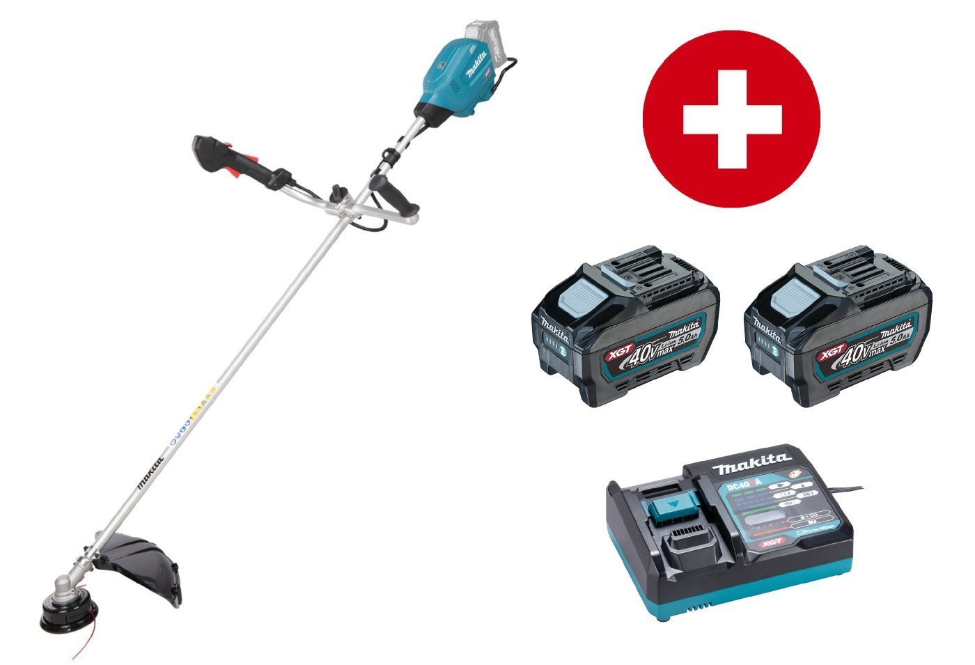 Makita Akku-Freischneider UR013GT204 - mit 2x Akku und 1x Schnellladegerät