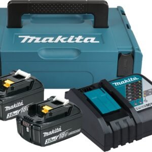 Makita Akku Power Source Kit Li 18,0V 3Ah mit Schnellladegerät und 2 Akkus im MAKPAC