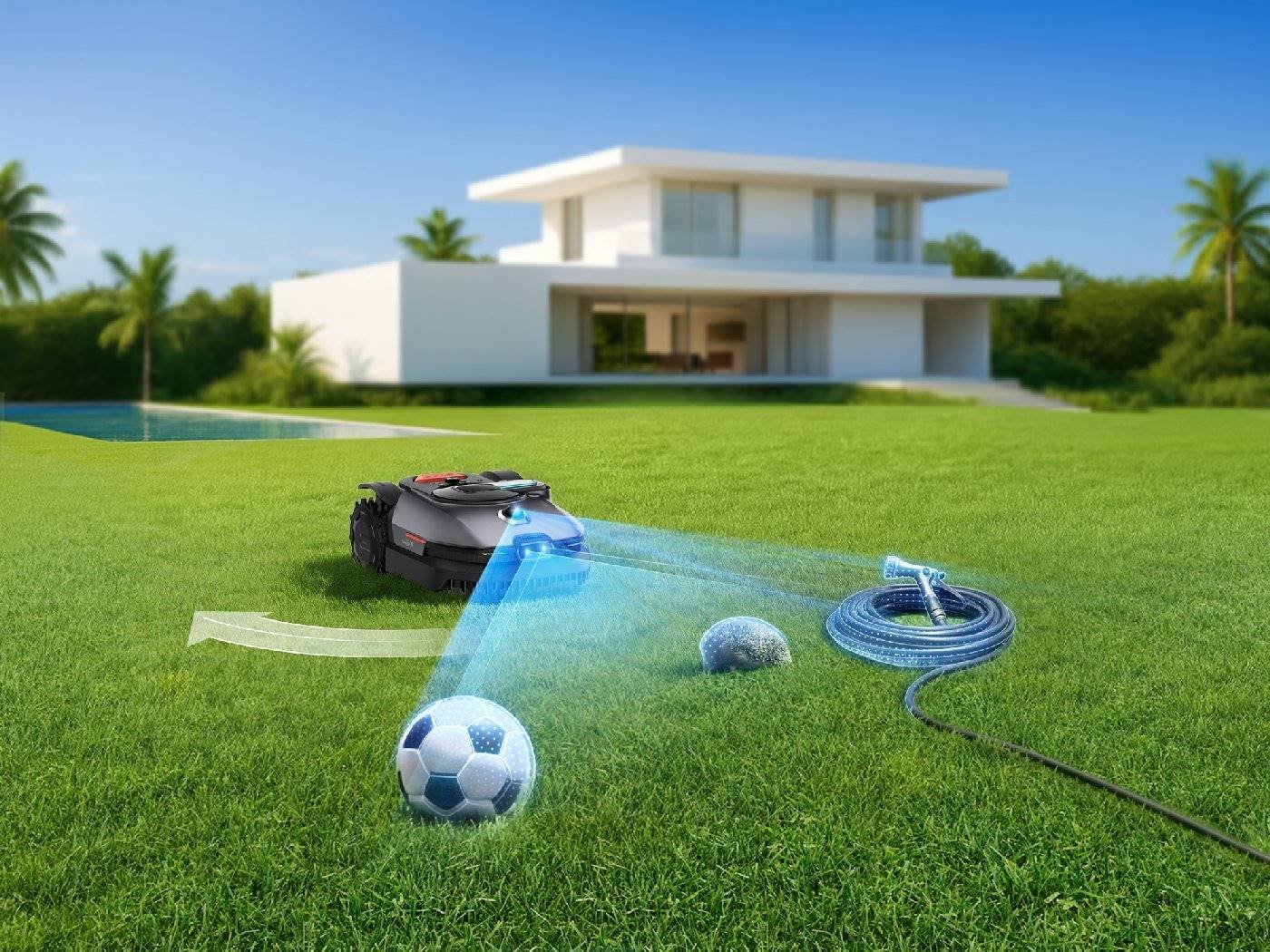 Nexlawn Mähroboter ohne Begrenzungskabel Vidar 800 - für mittlere Rasenflächen – Bild 5