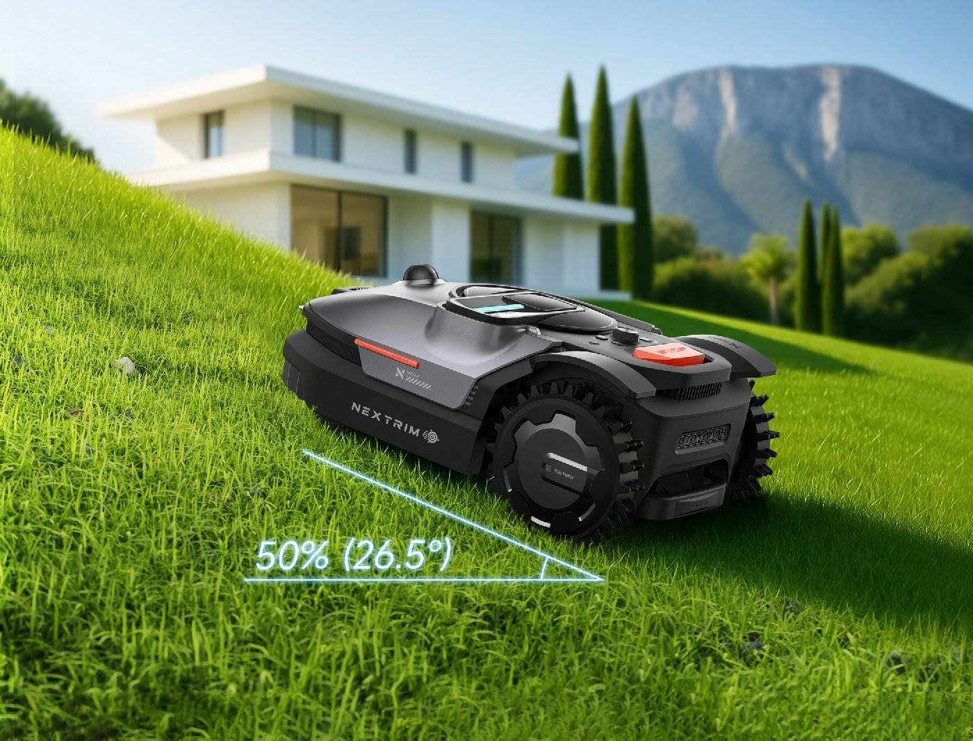 Nexlawn Mähroboter ohne Begrenzungskabel Vidar 800 - für mittlere Rasenflächen – Bild 6