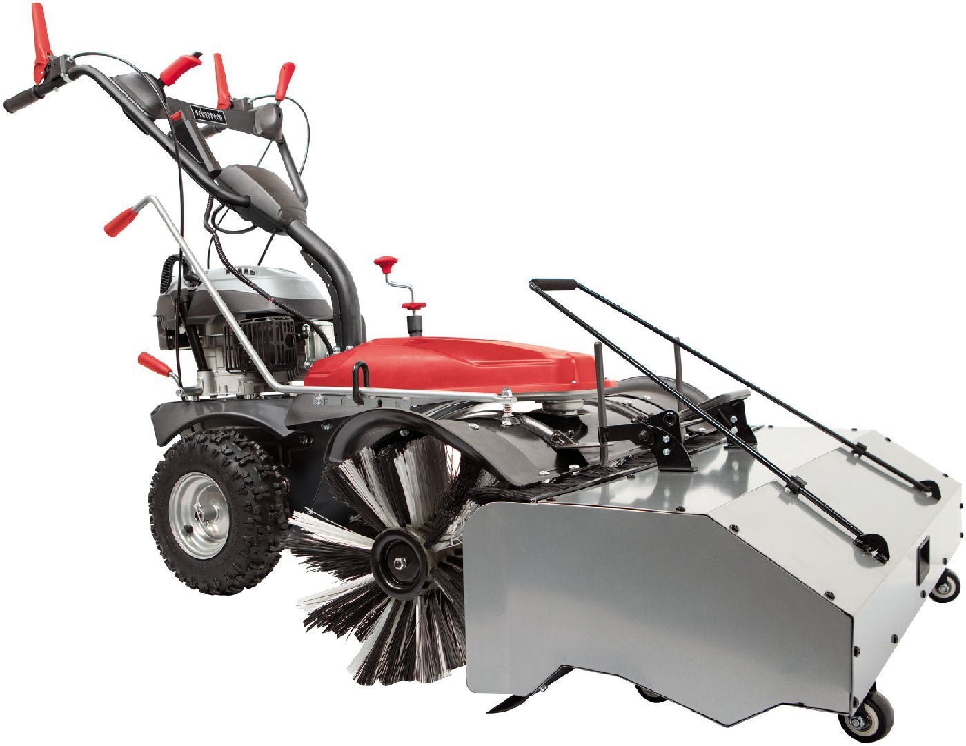 Scheppach Schmutz- und Schneekehrmaschine SC2200PE mit Sammelbehälter und Schneeschild – Bild 2