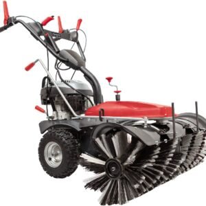 Scheppach Schmutz- und Schneekehrmaschine SC2200PE mit Sammelbehälter und Schneeschild