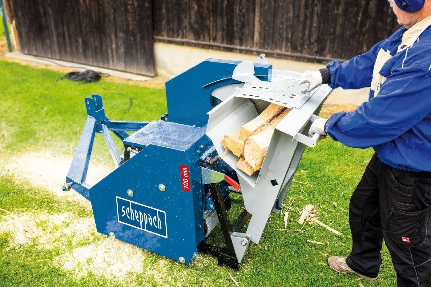 Scheppach Wippkreissäge kw-ze 7.0 mit Zapfwellenantrieb und E-Motor – Bild 2