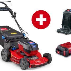 Toro Akku-Rasenmäher eRecycler eS55AST 55 cm Rasenmäher - Set mit 6 Ah Akku und Ladegerät