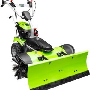 Zipper Schmutz- und Schneekehrmaschine ZI-KM1000 mit Schneeschild & Auffangbehälter